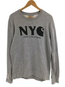 Carhartt◆NEW YORK CITY SWEAT/スウェット/S/コットン/GRY/IO20300.V6.90.03