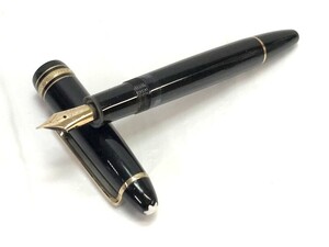 1000円スタート 万年筆 MONTBLANC モンブラン マイスターシュテュック No.146 ブラック ペン先 4810 14K 585 筆記用具 文房具 11 D3034