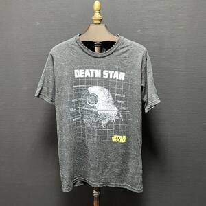 【980円スタート】USA 古着 半袖 Tシャツ STAR WARS スターウォーズ デススター プリントTシャツ メンズS ブラック 古着卸 BA1629