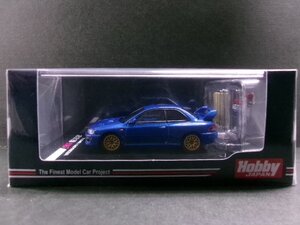 未開封 ホビージャパン 1/64 スバル インプレッサ 22B STi Version (GC8改) / エンジンモデル付 ソニックブルーマイカ (1534-650)