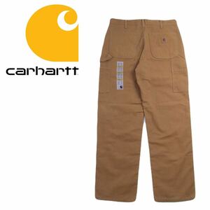 新品未使用 定番人気 carhartt 蓄熱保温 裏ネル ダック地 ブラウンダック ペインターパンツ ワークパンツ W32 メンズ カーハート 2411150