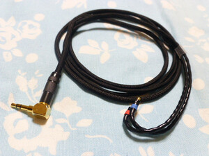 MMCX ケーブル MOGAMI 2944 3.5mm3極 ステレオミニ Lプラグ仕様 Campfire Audio Shure UE900 FX850 Westone