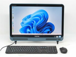 中古 一体型パソコン Windows11/office 東芝 D712/V7HG　corei7-3630QM /新品SSD512GB/メモリ8GB/無線内蔵/21.5インチ/WEBカメラ　送料無料