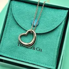 良品　TIFFANY & Co.　ティファニー　オープンハート　ネックレス