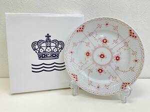 18576 小611-243　ロイヤルコペンハーゲン　コーラルフルーテッド　ハーフレース　お皿 プレート　19cm　RoyalCopenhagen　ヤ60