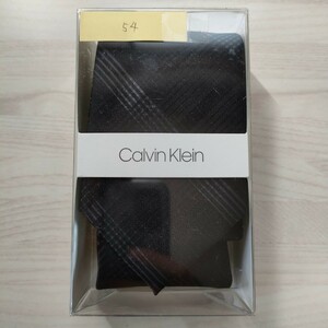 カルバンクライン（Calvin Klein)54ネクタイ新品　未使用　箱付き　未開封品付属品箱、クリアケース