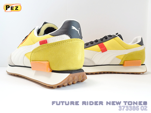 ■PUMA■ フューチャーライダー ニュートーンズ(27cm) ■W.WHITE-S.LEMON■373386 02