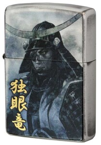 Zippo ジッポライター 諏訪原寛幸 七大陸 戦国武将 銀メッキイブシ 伊達政宗 独眼竜 アーティスト 歴史