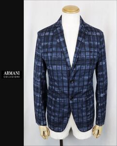 ■■＜美品・付属品＞アルマーニ＜ARMANI COLLEZIONI：Ancon summerJacket＞テーラード JKT＜46＞■■