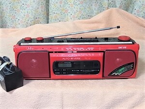 三洋電機　SANYO 【U4-S11】 2バンド ポータブル ラジカセ オートリバースでA、B面連続再生 ＦＭ76～108MHzまで受信可能 管理 22091678