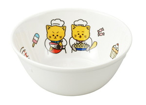 （まとめ買い）エンテック お子様食器 こねこたい ミルク椀 KO-47 〔×5〕