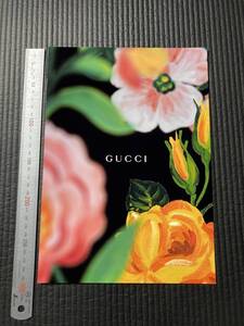 ミニポスター　☆　インテリア雑貨　レア貴重　GUCCI　グッチ　１枚　プラシート　壁飾り　ブラック×花柄