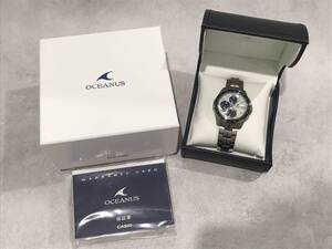 【美品】 CASIO カシオ オシアナス OCEANUS OCW-S7000D-7AJF 電波ソーラー腕時計 