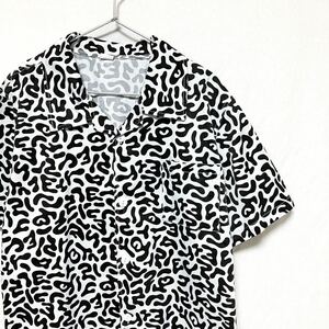 90s 韓国軍 バクテリア アメーバカモ 迷彩 カモフラ 半袖シャツ L〜XL 相当 バクテリアカモ