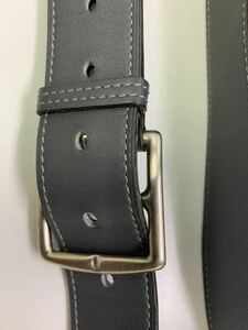 エルメス　フックベルト　ビンテージ　レア　四角N刻印　Hermes グレー