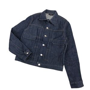 H769-73 A.P.C. アーペーセー デニムジャケット ジャケット 上着 インディゴ ブルー系 綿100% メンズ M