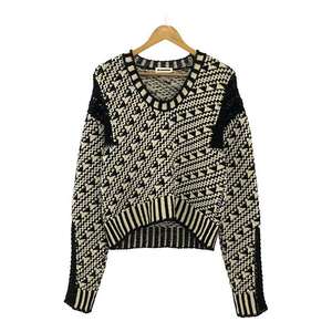 【美品】 JIL SANDER / ジルサンダー | Geometric Pattern Jumper Knit / コットン ジオメトリック ニット プルオーバー