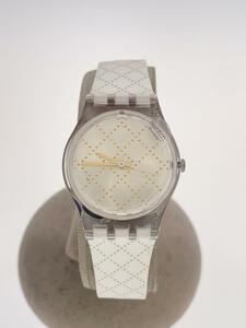 SWATCH◆腕時計/アナログ/-/SLV/WHT