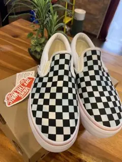 VANS⭐︎厚底スリッポン【チェッカー柄】24cm