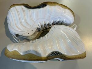 2013 NIKE AIR FOAMPOSITE ONE WHITE OUT US9 新品 314996-100