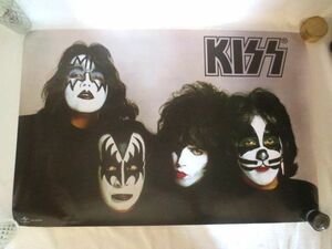 ☆非売品 KISS キッス ポスター 横84×縦56.3cm★ポール・スタンレー/ジーン・シモンズ/エリック・シンガー/トミー・セイヤー/ハードロック