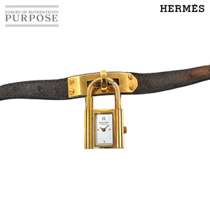 エルメス HERMES ケリーウォッチ ヴィンテージ レディース 腕時計 ホワイト クォーツ ウォッチ カデナ Kelly Watch 90230447