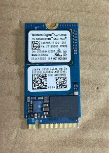 (B21)Westen Digital SSD 512GB M.2 2280 WDC PC SN530 SDBPMPZ-5126-1001