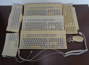 【当時物・希少】まとめ売り★ Apple アップル Extended Keyboard Ⅱ M3501 M1242 M0487 キーボード 動作未確認の為ジャンク品 ★