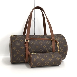 【中古】LOUIS VUITTON パピヨン 30 GM ハンドバッグ モノグラム ポーチ付き M51365