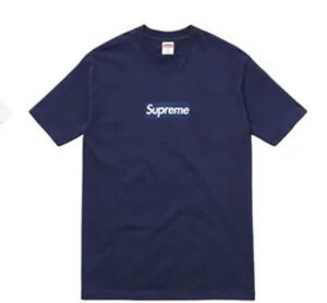 Supreme シュプリーム 15SS New York Yankees Box Logo Tee Tシャツ 紺【M】