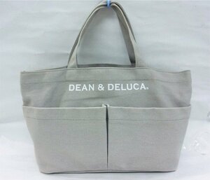 ■ ディーン＆デルーカ / DEAN & DELUCA ■ ロゴ キャンバス ハンドバッグ グレー ■ USED