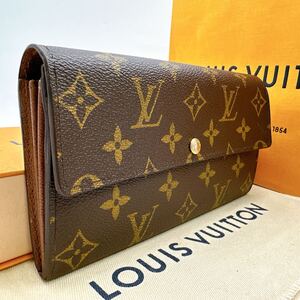 3825【美品】LOUIS VUITTON ルイヴィトン モノグラム ポルトフォイユ サラ 長財布 二つ折り財布 ウォレット M61734/CR4029