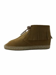 SAINT LAURENT◆エスパドリーユ/377808/チャッカブーツ/42/CML/スウェード/フリンジ/ブラウン/茶/中古//