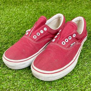 VANS バンズ ERA エラ V95CLA RED 赤×白 24.5cm 中古現状品　靴