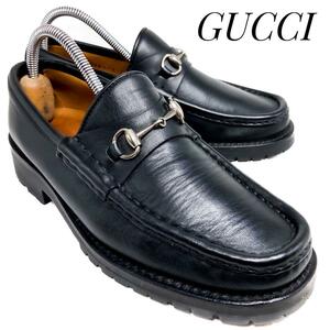 ☆即決・送料無料☆GUCCI グッチ ホースビットローファー 黒 ブラック 100-6105 22.5cm 革靴 ビジネスシューズ 本革 本皮 レディース