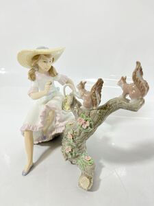 【1円スタート】【中古品】 LLADRO リヤドロ 陶器置物 置物 フィギュリン 春のお友達 インテリア 6140 