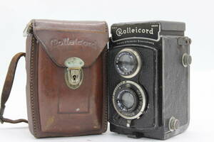 【訳あり品】 ローライ Rolleicord Carl Zeiss Jena Triotar 7.5cm F4.5 ケース付き 二眼カメラ s6378