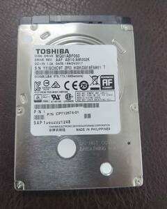 14【中古】TOSHIBA MQ01ABF050 2.5インチ SATA 500GB