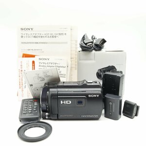 【良品】SONY ビデオカメラ HANDYCAM PJ630V 光学12倍 内蔵メモリ64GB ブラック HDR-PJ630V-B