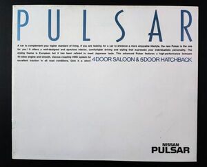 【日産/NISSAN・PULSAR / パルサー（昭和63年4月）】カタログ/パンフレット/旧車カタログ/絶版車/