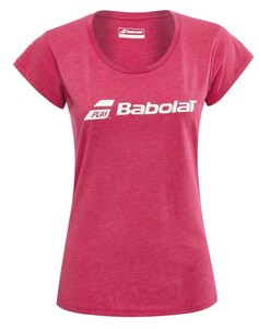 【日本未展開】BABOLAT（バボラ）レディース EXERCISE(エクササイズ) Tシャツ（US/EU：M）レッドローズ