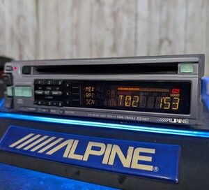 アルパイン CDA-7841J CD ラジオ 旧車 昭和 平成 ALPINE