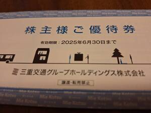 三重交通ＨＤ株主優待券 普通郵便で送料無料