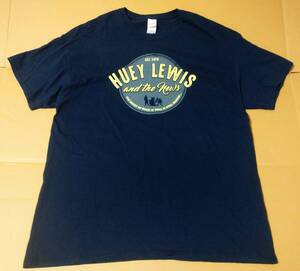 美品 Huey Lewis & The News ギルダン XL Tシャツ ヒューイ・ルイス&ザ・ニュース GILDAN Ultra Cotton 音楽T バンドT ROCK ロックT