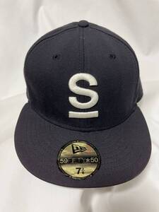 00s SUBWARE x NEW ERA 59FIFTY S LOGO キャップ 7 3/8 (M-8-21)