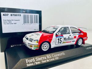 【送料無料】1/43 Minichamps Ford Sierra RS Cosworth フォード シエラ コスワース C.Sainz サインツ Tour de Corse 1987 タバコ仕様