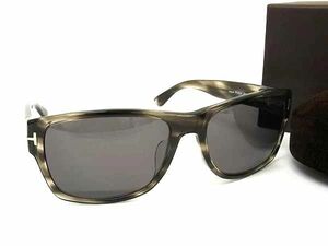 1円 ■美品■ TOM FORD トムフォード TF445-F 20A 59□17 140 サングラス メガネ 眼鏡 レディース メンズ グレージュ系 FD9764