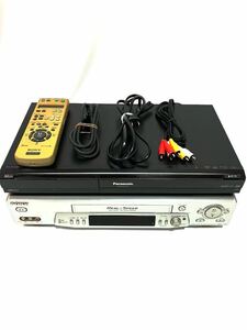 SONY SLV-R355 VHS ビデオデッキ リモコン ケーブルコード付き / Panasonic DMR-XE100 レコーダー ケーブル付き　　2個セット