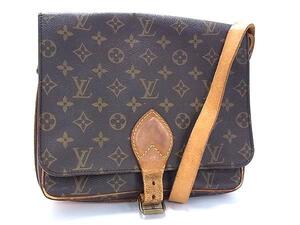 1円 LOUIS VUITTON ルイヴィトン M51252 モノグラム カルトシエール クロスボディ ショルダーバッグ 斜め掛け ブラウン系 FK0860