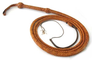 海外 　限定　インディ・ジョーンズ　Indiana Jones BULLWHIP Tan by Magnoli Props 　レザー　鞭　ムチ　360cm